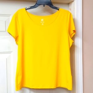 Ruby Rd bright yellow t-shirt sz Lg nwot.